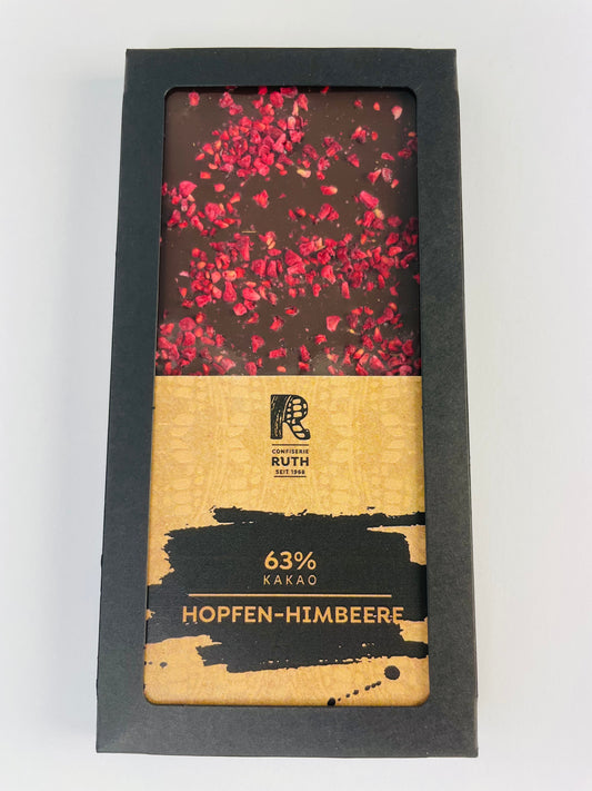 Hopfen - Himbeere Zartbitterschokolade